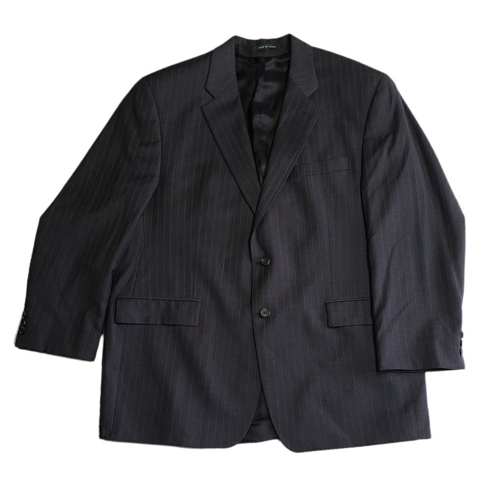 Lauren Ralph Lauren Gray Pinstriped Suit Jacket Sz 46R